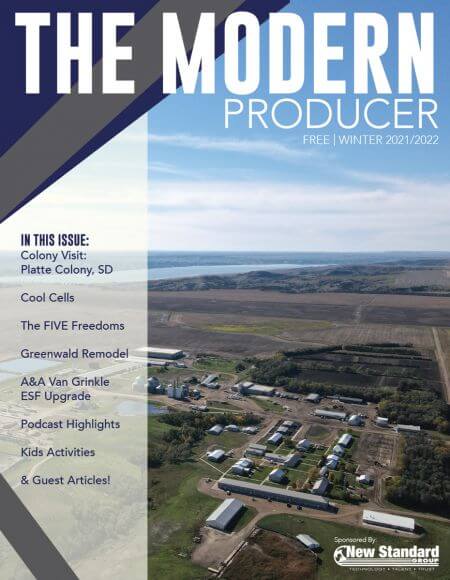 Magazine Cover of The Modern Producer, Winter 2021/2022 Edition